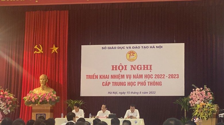 Sở Giáo dục và Đào tạo Hà Nội: triển khai nhiệm vụ năm học 2022-2023 đối với cấp THPT